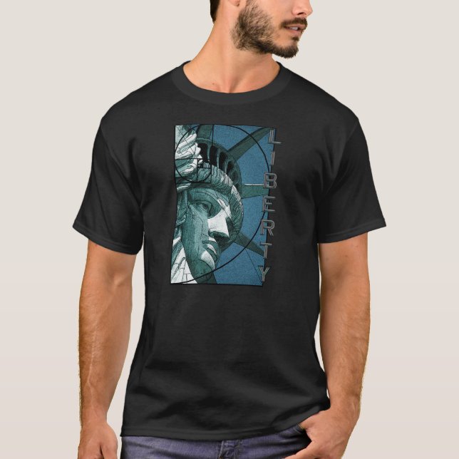 Camiseta Design da estátua da liberdade (Frente)
