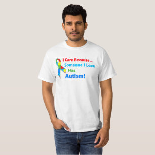 Camiseta Design da fita da consciência do autismo