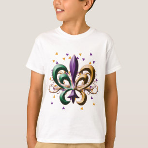 Camiseta Design da flor de lis do carnaval