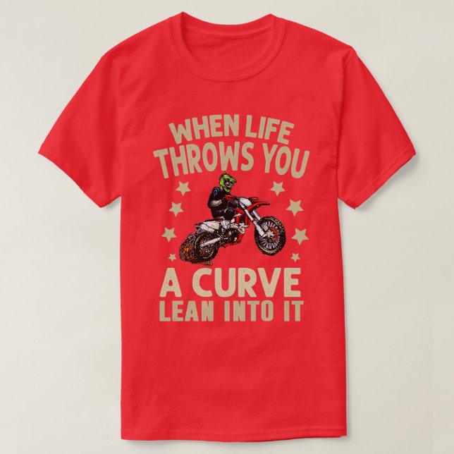 Camiseta Design da Funny Motorcycle Racer (Frente do Design)
