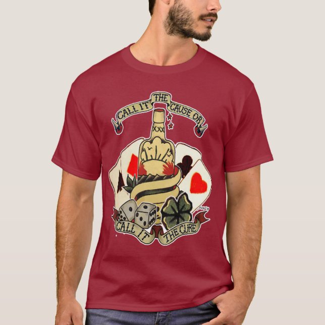 Camiseta Design da garrafa (Frente)
