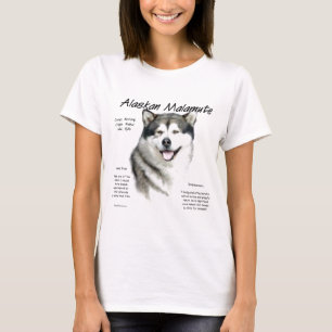 Camiseta Design da história do Malamute do Alasca