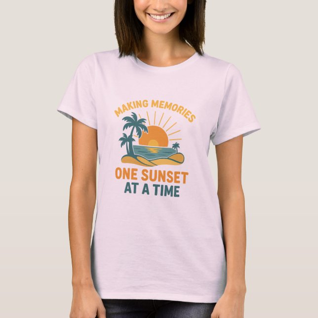 Camiseta design da hora de verão - Víblias da família Sunse (Frente)