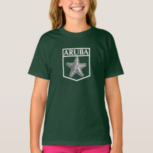 Camiseta Design da Ilha de Aruba - Roupa americano feminino