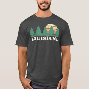 Camiseta Design da Louisiana LA Vintage Retro 70