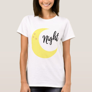 Camiseta Design da lua e da noite