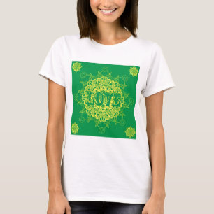 Camiseta Design da mandala do amor