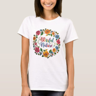 Camiseta Design da natureza alegre - por Maaya_Impressões,
