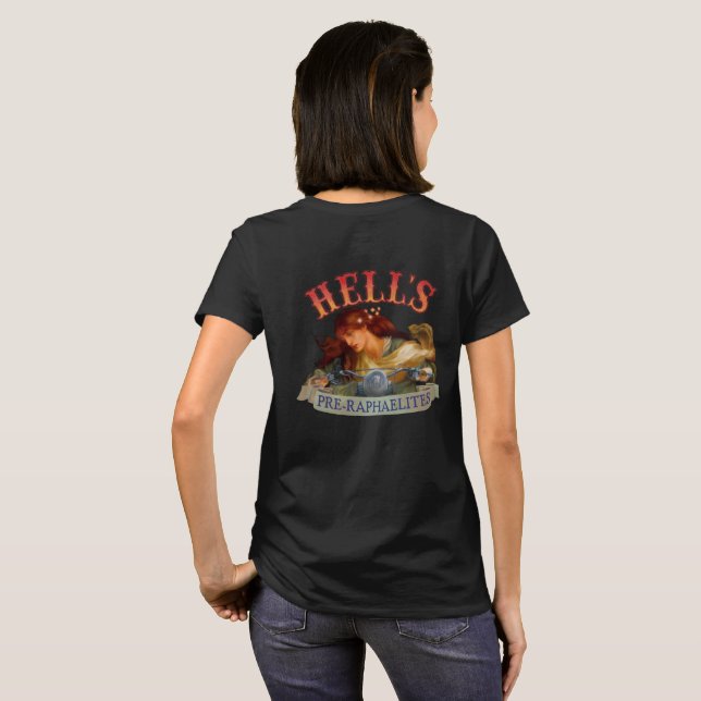 Camiseta Design da parte traseira do Pre-Raphaelite do (Parte Traseira Completa)