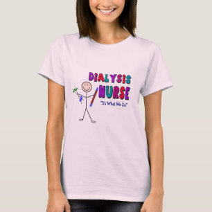Camiseta Design da pessoa da vara da enfermeira da diálise