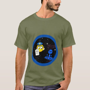 Camiseta Design da Polícia Espacial