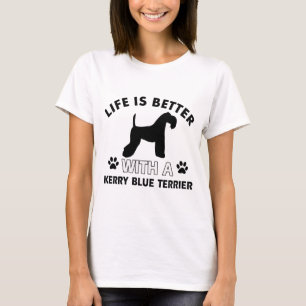 Camiseta Design da raça do cão de Terrier de azul de Kerr