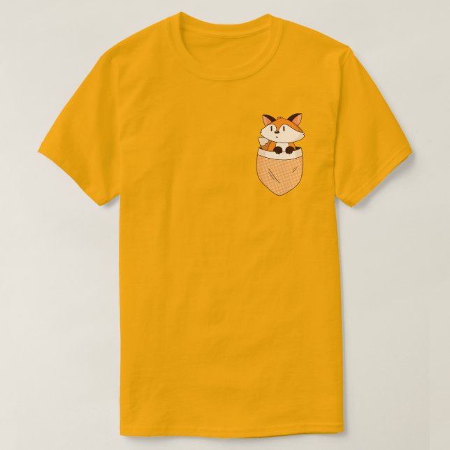 Camiseta Design da Raposa no Bolso (Frente do Design)