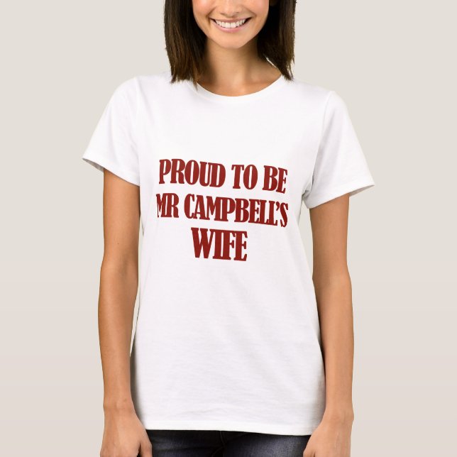 Camiseta Design da Sra. campbell (Frente)