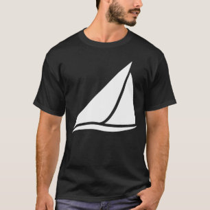 Camiseta Design da Tripulação de Barcos à Vela Simplificada
