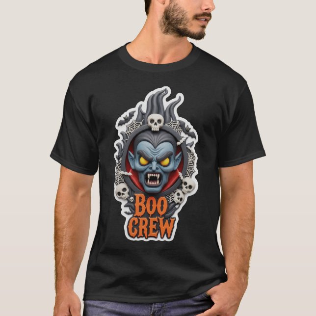 Camiseta design da Vampire Boo Crew para festas de Hallowee (Frente)