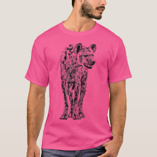Camiseta Design da vida selvagem de Hyena foi encontrada pa