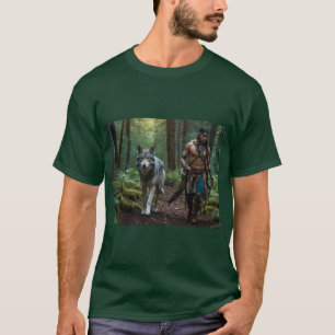 Camiseta Design da Vida Selvagem Nativa Americana do Guerre