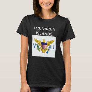 Camiseta Design das Ilhas Virgens dos Estados Unidos