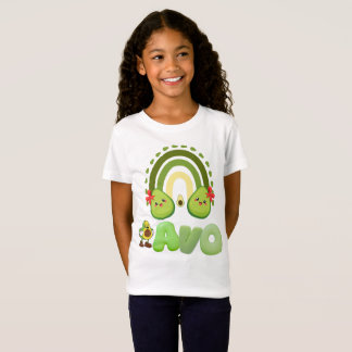 Camiseta Design de Abacate Fofo "Avo" – Divertido e Alegre