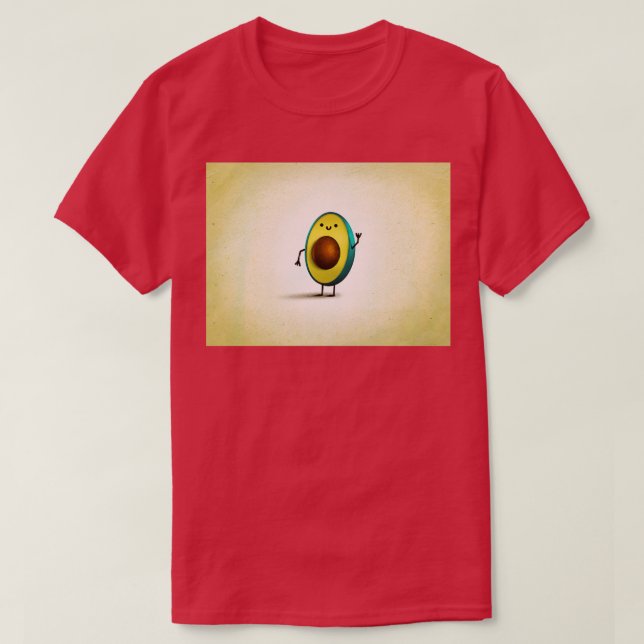 Camiseta Design de abacate minimalista (Frente do Design)