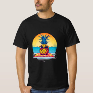 Camiseta Design de Abacaxi de Verão,