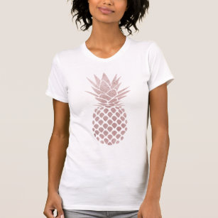 Camiseta design de abacaxi em qualquer fundo colorido