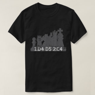 Camiseta Design de Abertura de Xadrez da Gambito da Rainha