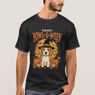 Camiseta Design de abóbora de cachorro Beagle Halloween How