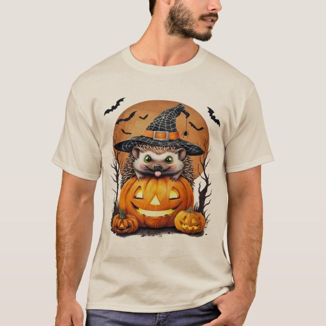 Camiseta Design de Abóbora deouriço Fofinho | Perfeito para (Frente)