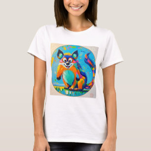 Camiseta Design de abstrato de arte colorida