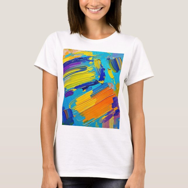 Camiseta Design de abstrato de arte expressa poster (Frente)