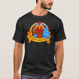 Camiseta design de Ação de Graças estilo cartoon divertido 