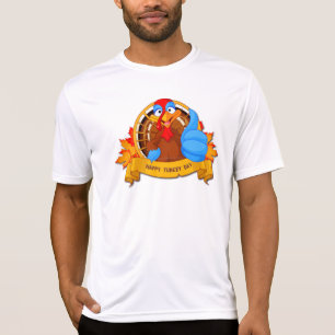 Camiseta design de Ação de Graças estilo desenho animado di