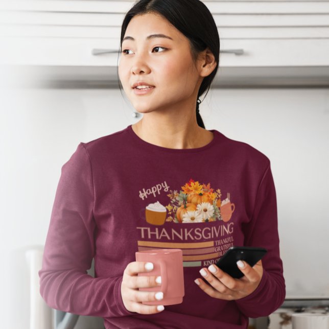 Camiseta Design de Ação de Graças Feliz (Criador carregado)