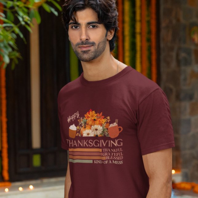 Camiseta Design de Ação de Graças Feliz (Criador carregado)