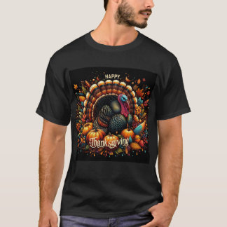Camiseta Design de Ação de Graças Festiva