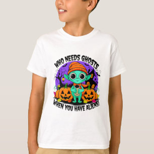 Camiseta Design de Alienígena de Halloween para diversão ma