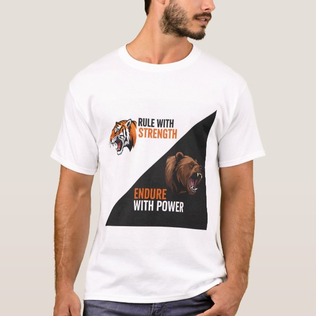 Camiseta Design de alimentação por divisão do Tigre e do Ur (Frente)
