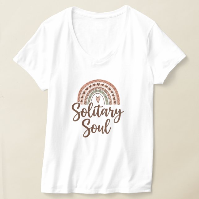 Camiseta Design de alma solitária do estilo Boho (Postura )