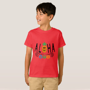 Camiseta Design de Aloha PIneapple - Kids'Hanes TAGLESS® T-