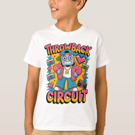 Camiseta Design de alto salto do robô retromotor dos anos 9