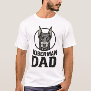 Camiseta Design de Amante de Cachorro Gravação de Pai Dober
