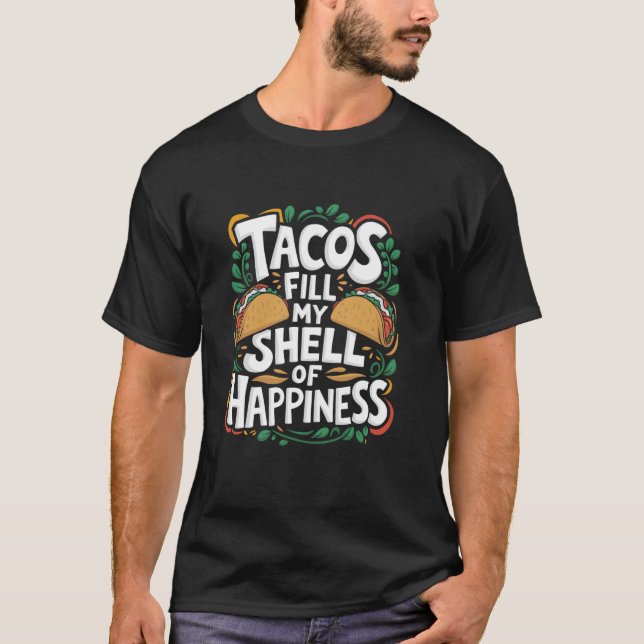 Camiseta Design de Amante de Comida Mexicana Cinco de Mayo  (Frente)