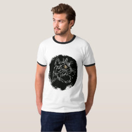 Camiseta Design de Amante de Gato Cortado
