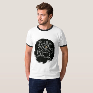 Camiseta Design de Amante de Gato Cortado