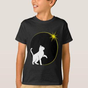 Camiseta Design de Amante de Gato de Eclipse Solar