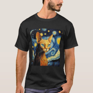 Camiseta Design de Amante de Gato Sphynx para Mãe e Pai de
