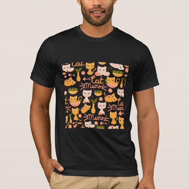 Camiseta design de amante de gatos (Frente)