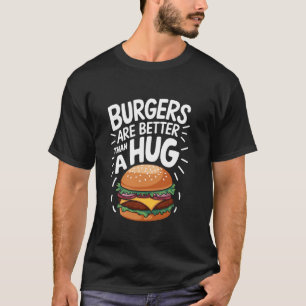 Camiseta Design de Amante de Hambúrguer Cheeseburger para H
